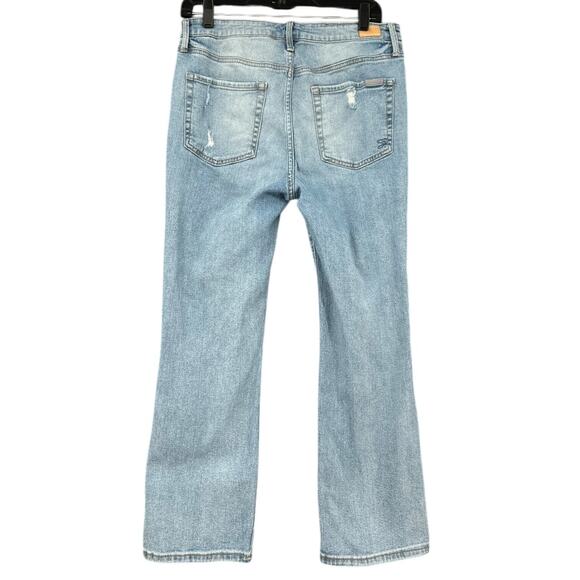 Seven7 Light Blue Denim Distressed Straight Leg Classic Jeans Womens Size‎ 8 - Picture 2 of 9
